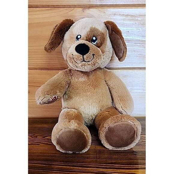 Build A Bear Workshop BABW 15" Brown Dog Chocolate Chunk pup 2017 Plush - Picture 3 of 12